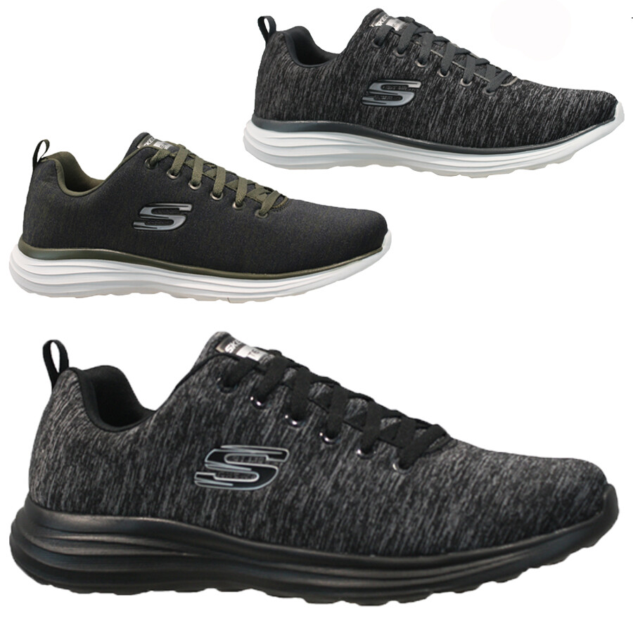 skechers relaxed fit memory foam trainers